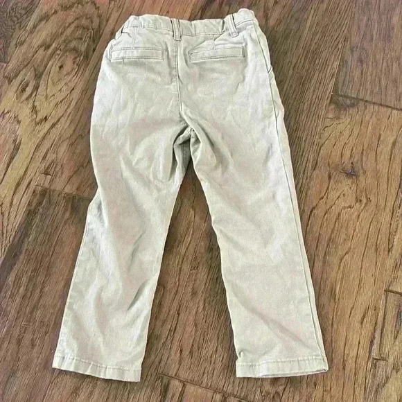 Slim fit adjustable waist boys khaki pants 3T - Picture 3 of 4